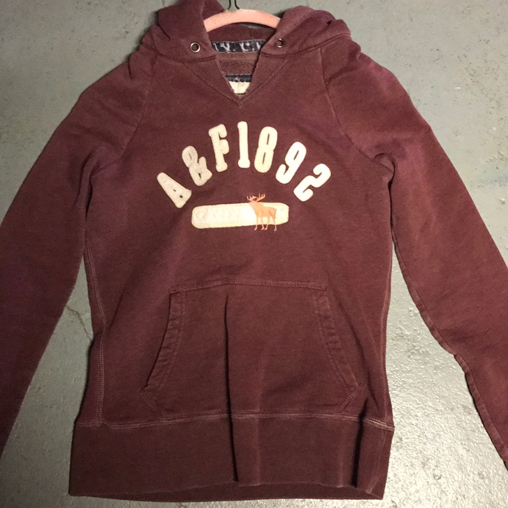 A & F Wine colored Hoodie